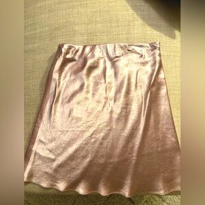 Aritzia Slip satin mini skirt